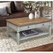 International Concepts Rectangle Vista End Table, 18 W, 24 L, 24 in H, Wood, Hickory/Stone OT41-15E - alternate 4